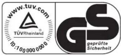 www.tuv.com TÜVRheinland® 10:100 000 000 GS geprüfte Sicherheit