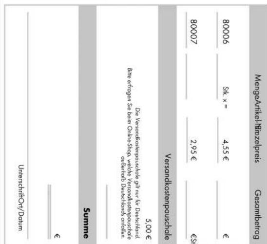 Mengarikhel-Immzelpreis Gesamberlag 80006 S.K. x = 4,55 E 80007 2,95 E Verwandkostenpascalie 5,00 E Die Verwandkostenpascalie gibt nur für Deutschen Bite ertragen Siedem Online Shop, wachte Verwandkostenpascalie undrabel Pensions anfilar. Surname e Unterschiff/Datum