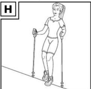 CRIVIT IAN 24778 - • Walking on traverses (figure H) - 1