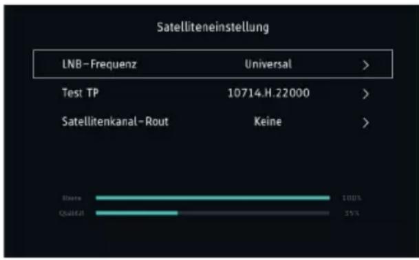 NORDMENDE Wegavision UHD55A - LNB Konfigurieren - 1