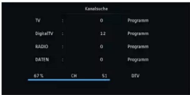 NORDMENDE Wegavision UHD55A - Erweiterte Sucheinstellungen - 2