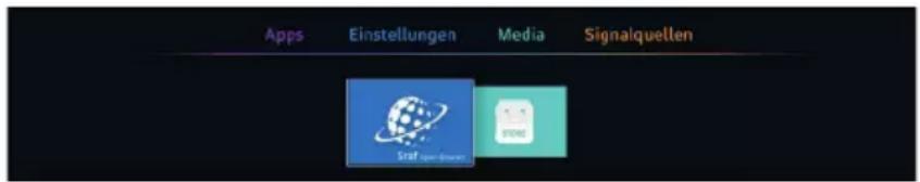 Apps Einstellungen Media Signalquellen Kraft app - 1000