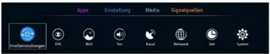 NORDMENDE Wegavision UHD49A - Menubediening - 1