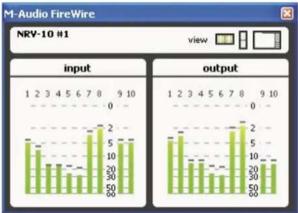 M-AUDIO NRV10 - Optionen der Anzeigenansicht - 1