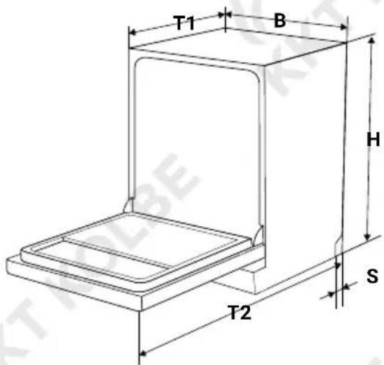 KKT Kolbe DW614ED - Produktmaße - 1