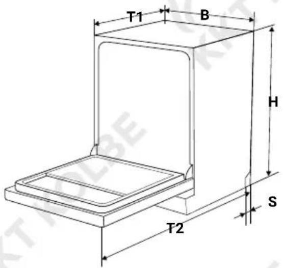 KKT Kolbe DW452ED - Produktmaße - 1