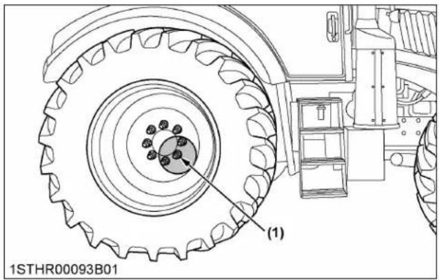 KUBOTA M7-172D-PS - Adjusting rear wheels with flange type axle - 1