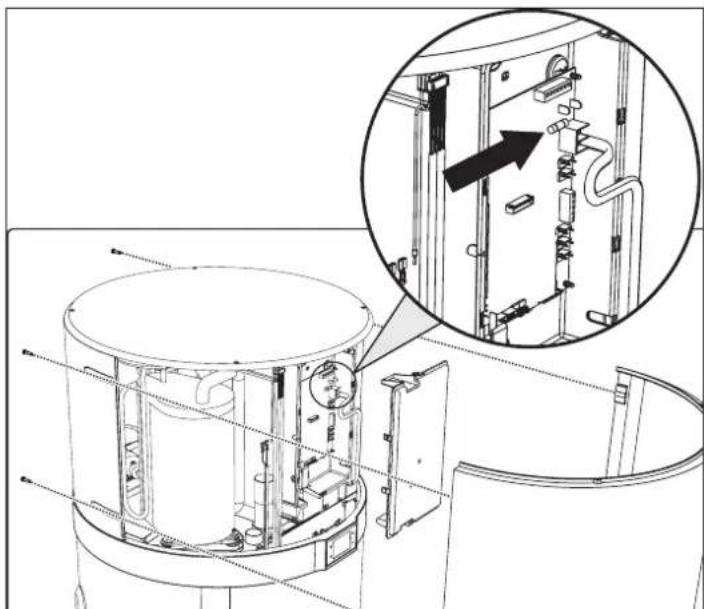 FERROLI Egea Ht - Sustitución del fusible de la tarjeta de potencia - 1
