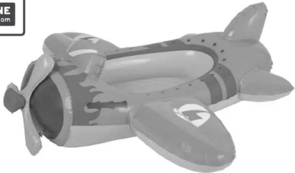 3D model of a toy airplane with camouflage paint and propeller wings (no text or symbols visible)