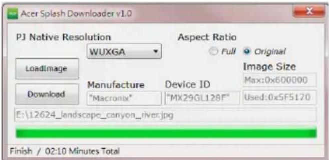 ACER H6542BD - Das Bild auf den Projektor herunterladen - 1