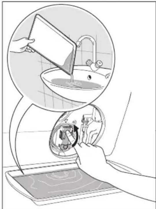 ELECTROLUX EWW1024P5WB - To clean the drain pump: - 4