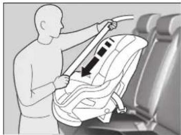 Honda Insight (2022) - ■ Installing a Child Seat with a Lap/Shoulder Seat Belt - 2
