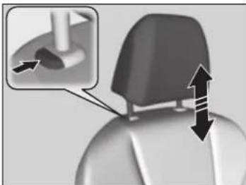 Honda Insight (2022) - Adjusting the Front Head Restraint Positions - 2