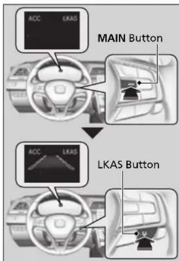 ACC LKAS MAIN Button ACC LKAS LKAS Button