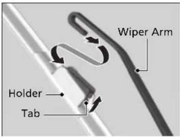 Wiper Arm Holder Tab