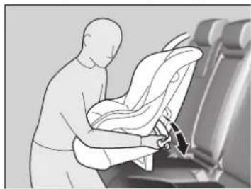 Honda Insight (2022) - ■ Installing a Child Seat with a Lap/Shoulder Seat Belt - 1