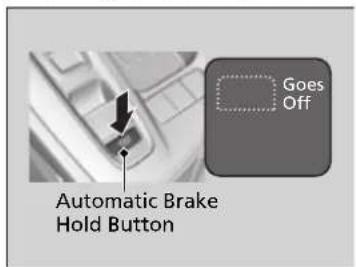 Automatic Brake Hold Button Goes Off