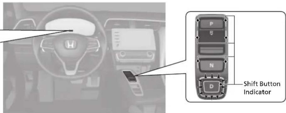 P B N D Shift Button Indicator