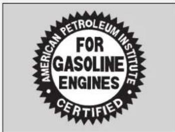 AMERICAN PETROLEUM INSTITUTE FOR GASOLINE ENGINES CERTIFIED