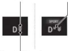 Diagram showing two electrical or mechanical components with labeled symbols D and a connecting rod, likely illustrating a circuit or signal detection setup.