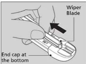 Wiper Blade End cap at the bottom
