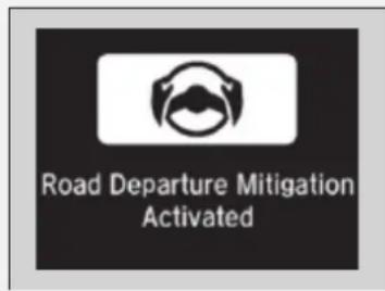 Road Departure Mitigation Activated