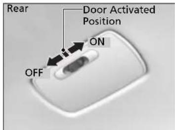 Rear Door Activated Position ON OFF