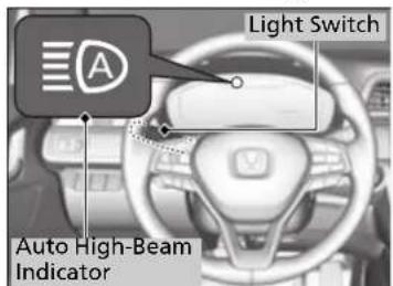 Light Switch Auto High-Beam Indicator
