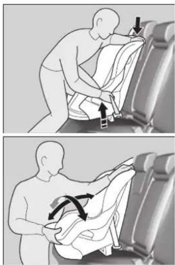 Honda Insight (2022) - Installing a Child Seat with a Lap/Shoulder Seat Belt - 1