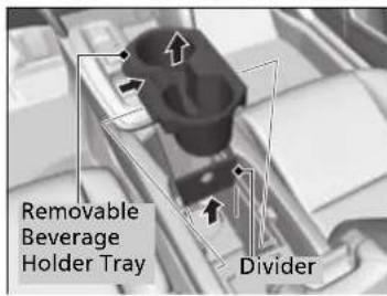 Removable Beverage Holder Tray Divider
