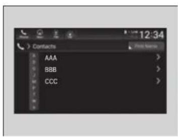 Contacts AAA > BBB > CCC >