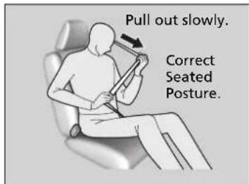 Pull out slowly. Correct Seated Posture.