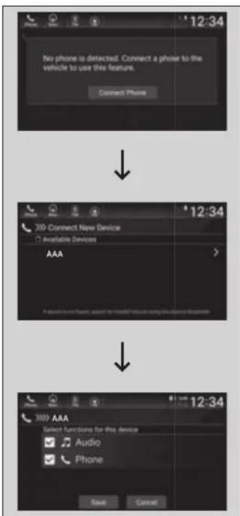 Honda Insight (2022) - Bluetooth® setup - 1