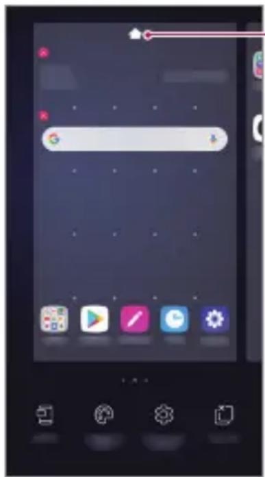 LG LM-X420EM - Επεξεργασία της αρχικής οθόνης - 1
