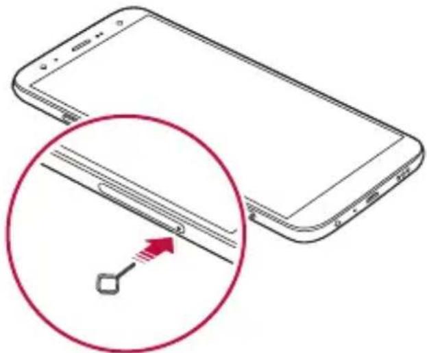 LG LM-X420EM - Installazione della scheda SIM - 2