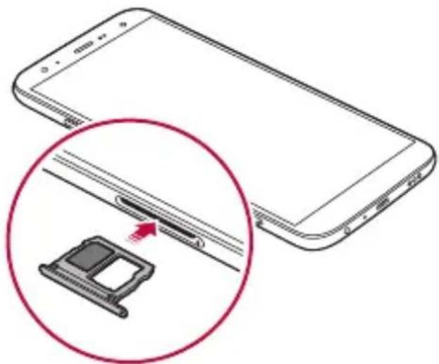 LG LM-X420EM - Installazione della scheda SIM - 5