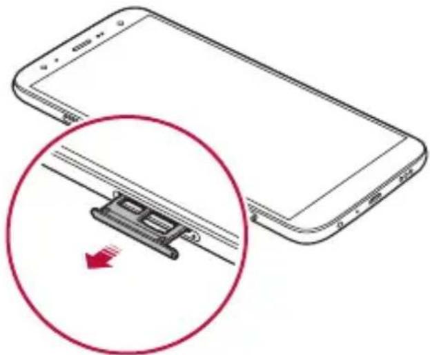 LG LM-X420EM - Installazione della scheda SIM - 3