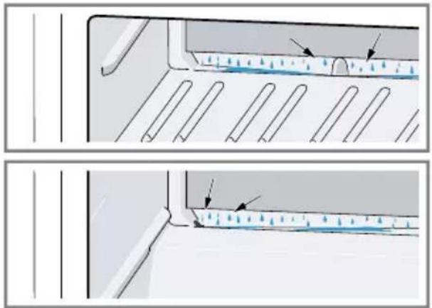 BOSCH KUW20VHF0G - Cleaning the condensation channel and drainage hole - 1