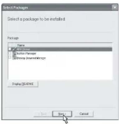 Select Packages Select a package to be installed Package Name Button Manager Button Manager Desktop Insured Manager Display CHANGE Save Save Cancel