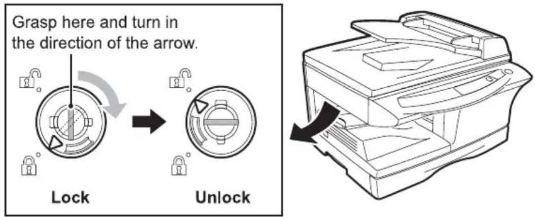 Grasp here and turn in the direction of the arrow. Lock Unlock