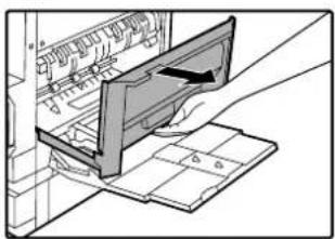 OLIVETTI d-Copia 2301 - Open the bypass tray and the side cover. - 1