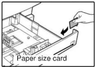 Paper size card