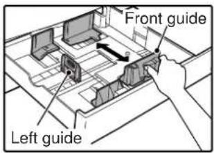Front guide Left guide