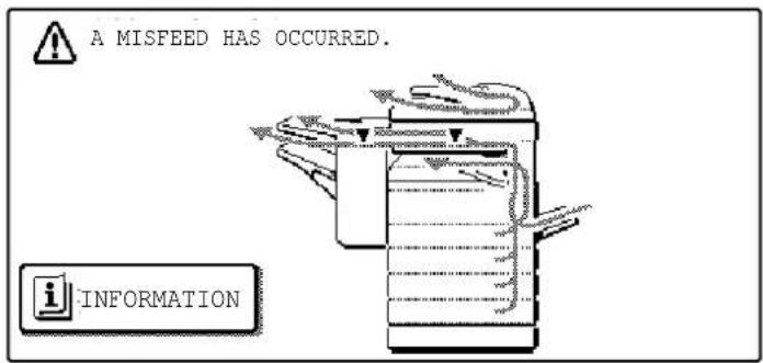 A MISFEED HAS OCCURRED. i INFORMATION