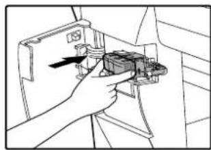 OLIVETTI d-Copia 2301 - Insert the staple box into the stapler unit until it clicks into place. - 1