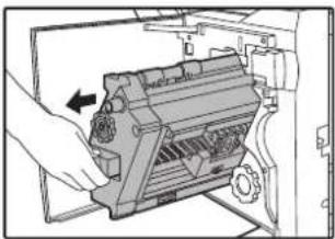 OLIVETTI d-Copia 2301 - Pull the stapler section forward. - 1