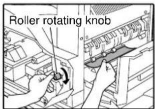 Roller rotating knob