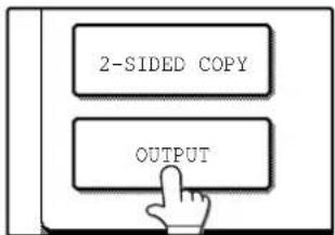 OLIVETTI d-Copia 2301 - Touch the [OUTPUT] key. - 1