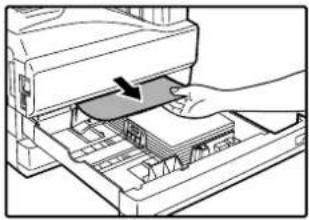 OLIVETTI d-Copia 2301 - Lift and pull out the upper paper tray and then remove the misfed paper. - 1