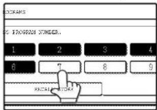 CICGRAMS CS PROGRAM NUMBER. 1 2 3 4 8 7 8 9 REGAL FLOOR